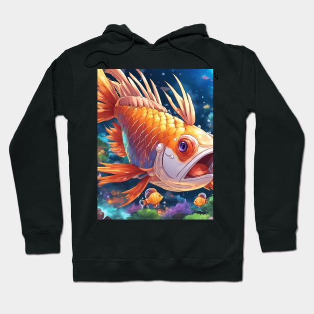 Sands Acedamy Angry Fish Hoodie by animegirlnft